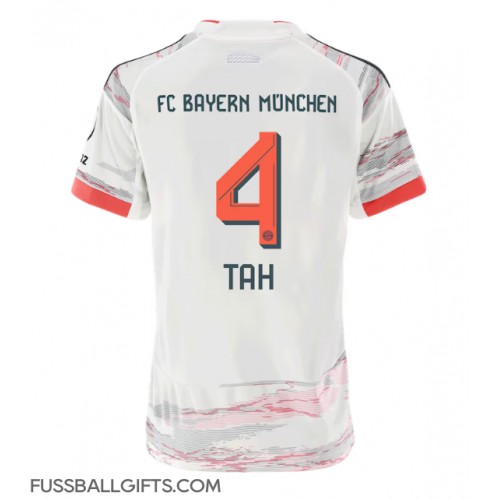 Bayern Munich Jonathan Tah #4 Fußballbekleidung Auswärtstrikot Damen 2025-26 Kurzarm